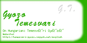 gyozo temesvari business card